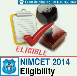 NIMCET 2014 Eligibility Criteria