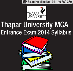Thapar University MCA Entrance Exam 2014 Syllabus
