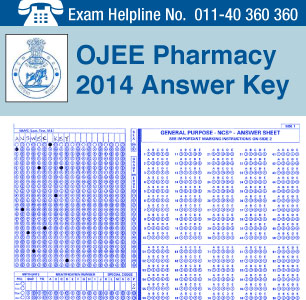 OJEE Pharmacy 2014 Answer Key
