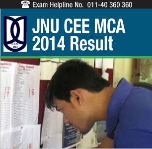JNU CEE MCA 2014 Result