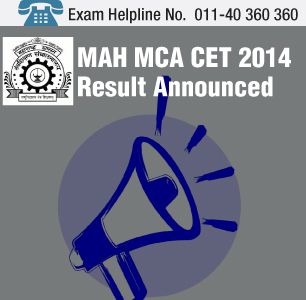 DTE Declares the MAH MCA CET 2014 Result
