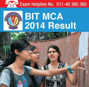 BIT MCA 2014 Result
