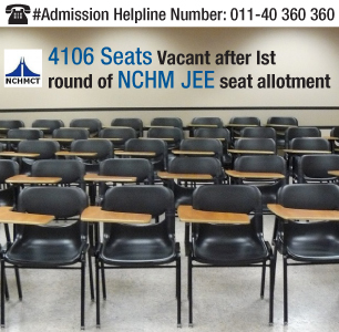 NCHM JEE Seat Allotment Round 1 Concludes; 4106 Seats Vacant