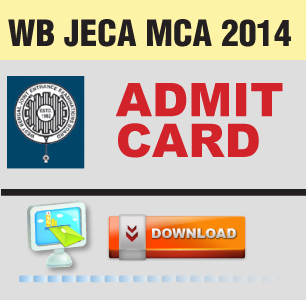 WB JECA MCA 2014 Admit Card