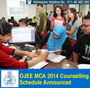 OJEE MCA 2014 Counselling Schedule Announced