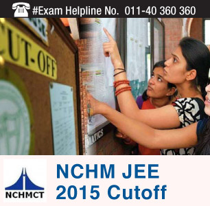 NCHM JEE 2015 Cutoff