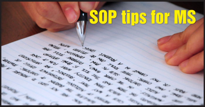 How to write the best SOP for MS