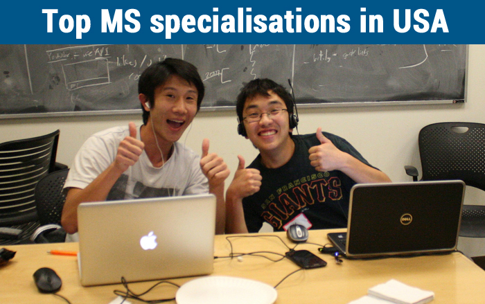Top MS specialisations in USA