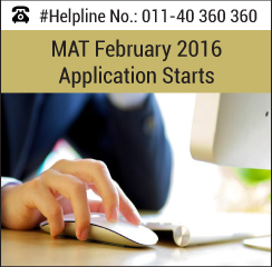 Mat February 2016 Application Starts Last Date To Apply January 23