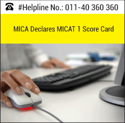 MICA declares MICAT 2016 Score Card