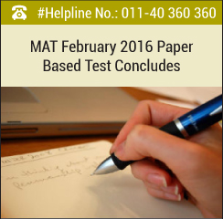 MAT February 2016 paper based test concludes on February 7
