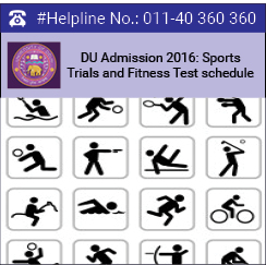 DU Admission 2016: Sports trials and fitness tests begin from June 24