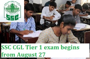 SSC CGL 2016 exam begins from August 27