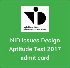 NID DAT 2017 admit card issued on December 20