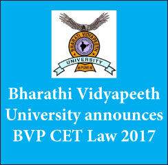 BVP CET Law 2017: Application begin on Jan 6; Exam on June 17 & 18