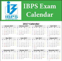 IBPS 2017 Exam Calender announced