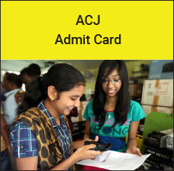ACJ Admit Card 2017