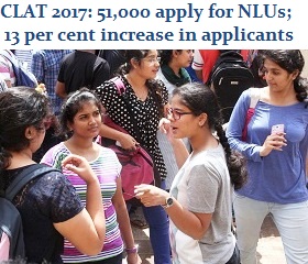 CLAT 2017: 51,000 apply for NLUs; 13 per cent increase in applications
