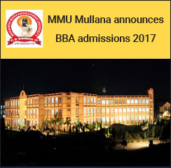 MMU Mullana announces BBA admissions 2017