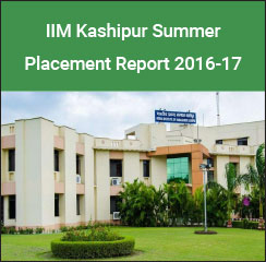 IIM Kashipur Summer Placement Report 2016-17: Sales and Marketing highest recruiting domain