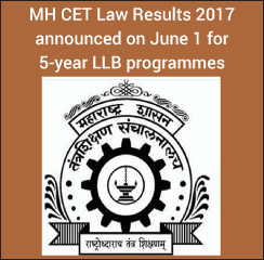 DHE Maharashtra declares MH CET Law Results 2017 on June 1 for 5-year LLB programmes