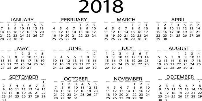 SET Law Important Dates 2018