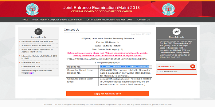 JEE Main Help Line – Helpful or Clueless?