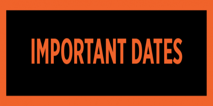 CUCET Important Dates 2018