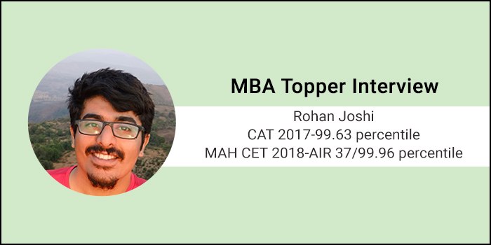 MBA Topper interview: Mocks are the single most important aspect of CAT preparation, says 99.63 percentiler Rohan Joshi