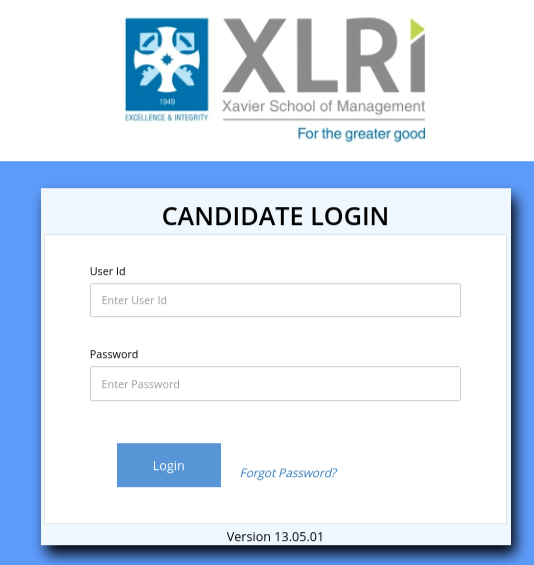 Enter the XAT 2019 Credentials and Click on Login