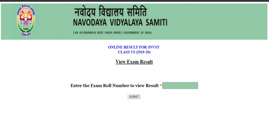 Navodaya Vidyalaya Declared The Nvs Class 6th Result 2019