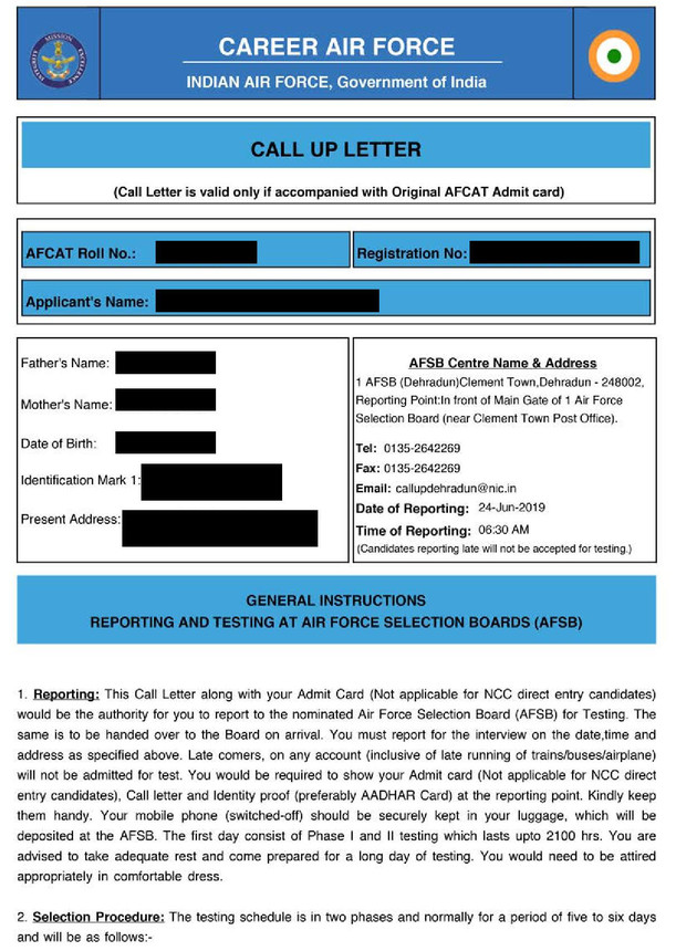 Afcat 2 Admit Card 2020 Released Direct Link To Afcat Hall Ticket Afcat Cdac In