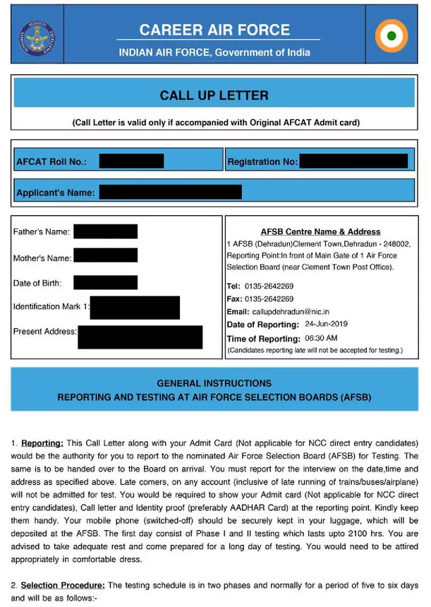 Afcat 2 Admit Card 2020 Released Direct Link To Afcat Hall Ticket Afcat Cdac In
