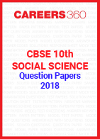 CBSE 10th Social Science Question Papers 2018