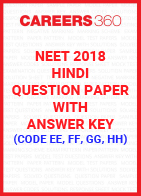 NEET 2018 Hindi Question Paper with Answer Key (Code EE, FF, GG, HH)