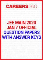JEE Main 2020 January 7 Official Question Paper with Answer Key