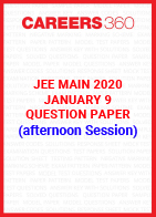 JEE Main 2020 Paper 1 Official Question Paper (Afternoon Session) - January 9