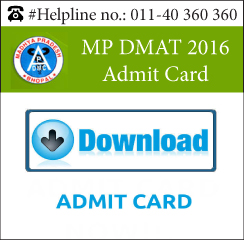 mp dmat admit card