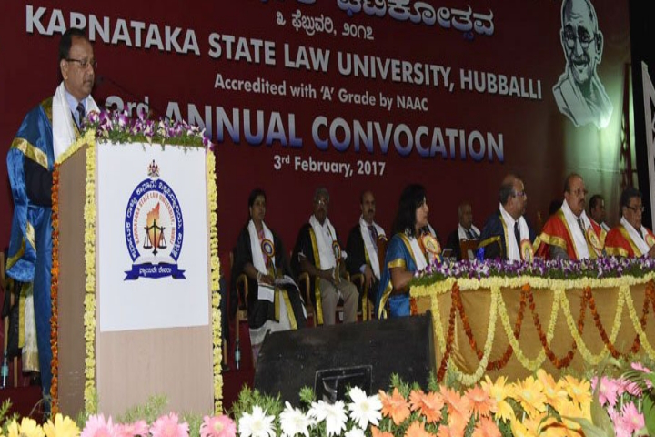 Karnataka State Law University, Hubli Convocation at Karnataka State Law University Hubli