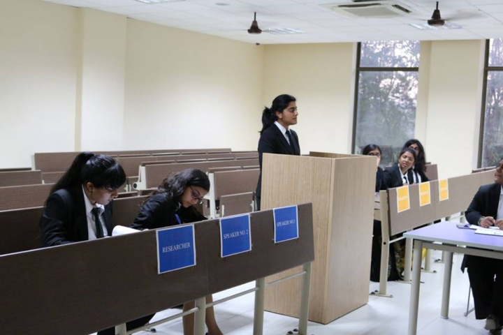 GD Goenka University, Gurgaon Moot Court View of GD Goenka University Gurgaon