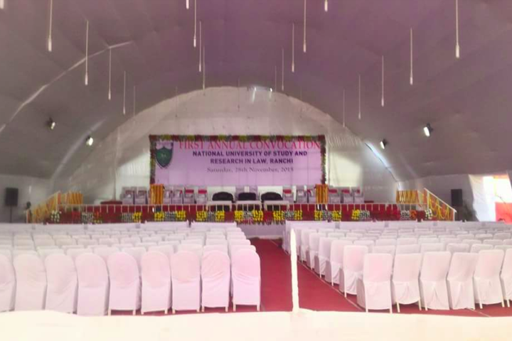 National University of Study and Research in Law, Ranchi Auditorium View of National University of Study and Research in Law Ranchi