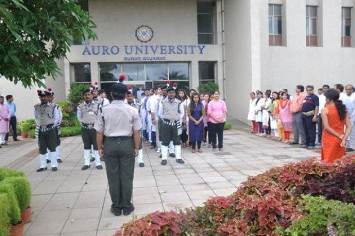 Auro University, Surat NCC Cadets of Auro University Surat