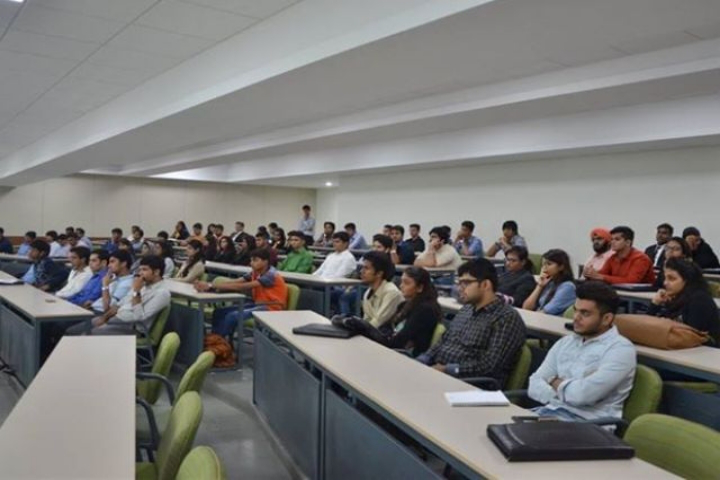 Auro University, Surat Students at Classroom Auro University Surat