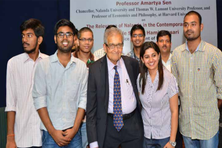 Nalanda University Nalanda Students with Guest at Nalanda University Nalanda