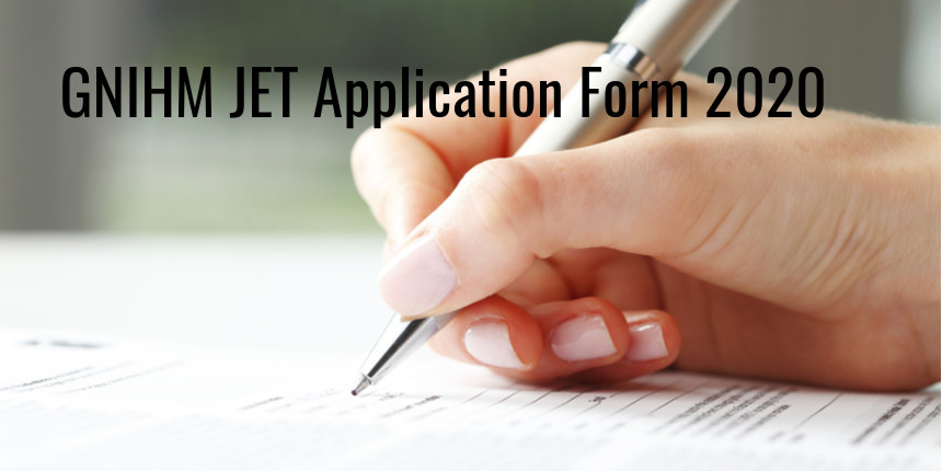 GNIHM JET Application Form 2020