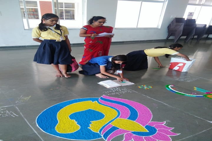 Abhyuday Vidyasthali-Rangoli Competition