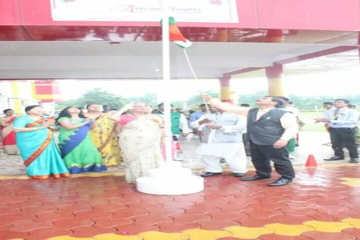 Ahps Sagar Ahlcon Heights Public School-Flag Hoisting