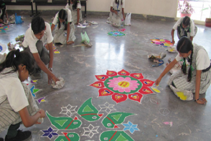 Anant Utsav School-Rangoli Competition