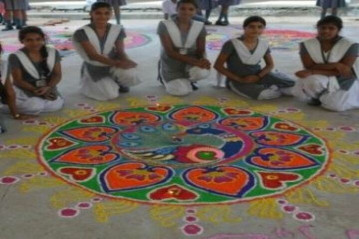 Army Public School-Rangoli Competition