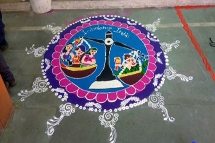 Prof Santosh Mittal Higher Secondary School-Rangoli
